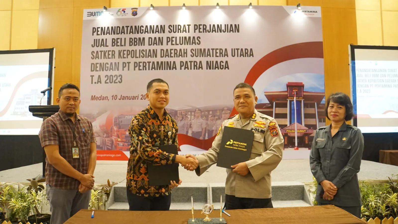 Pertamina dan Polda Sumut Tandatangani Kesepakatan Penyediaan BBM dan Pelumas