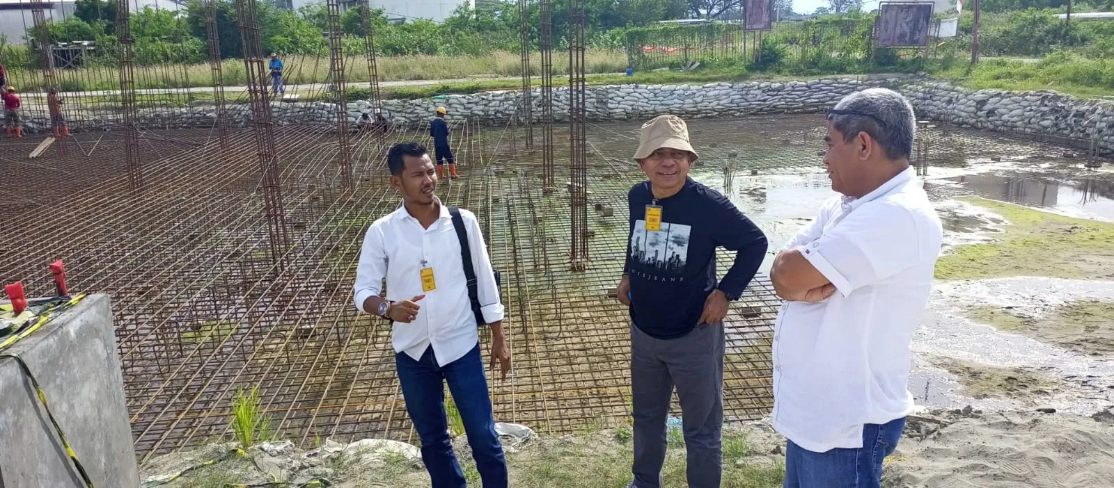 Dirut PDAM Langsa Tinjau Pembangunan WTP Perusahaan Asing