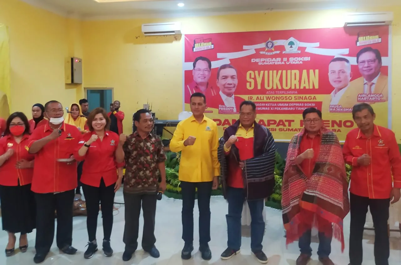 SOKSI Sumut Gelar Rapat Pleno Dan Syukuran Ketua Umum Terpilih