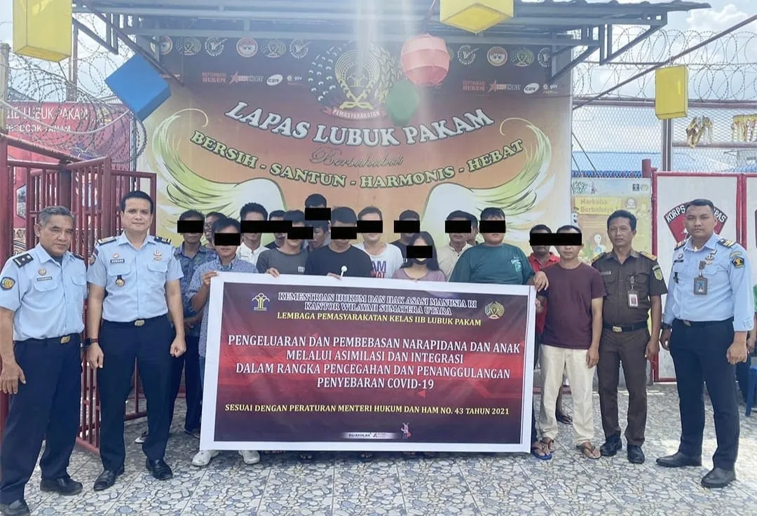20 WBP Lapas Lubukpakam Bebas Penjara