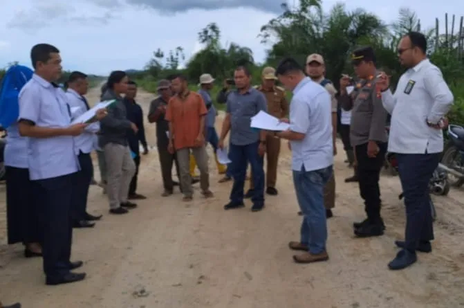 PT.SKL Digugat, Ketua PN Turun Ke TKP
