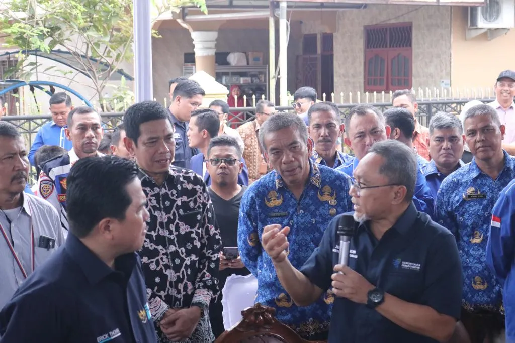 Menteri Perdagangan Dan Menteri BUMN Kunjungi Kota Binjai