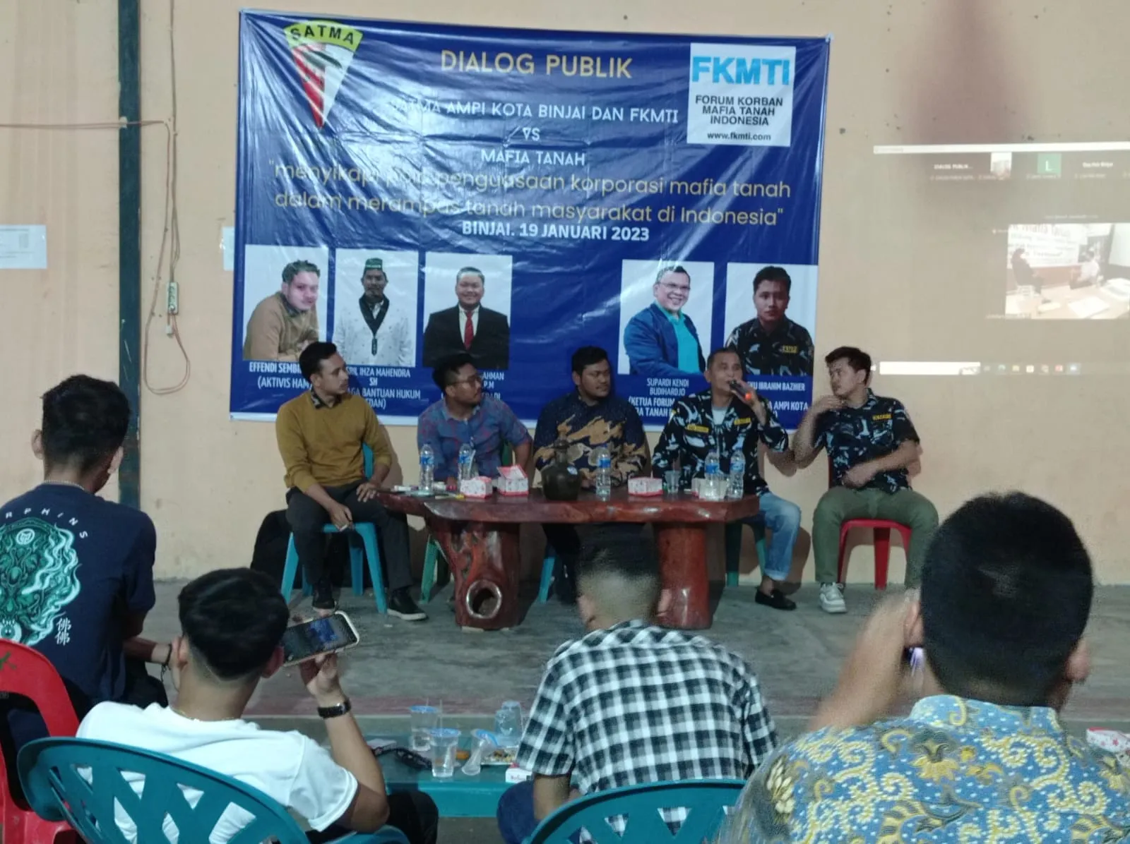Satma AMPI Binjai Dan FKMTI Gelar Dialog Bahas Mafia Tanah