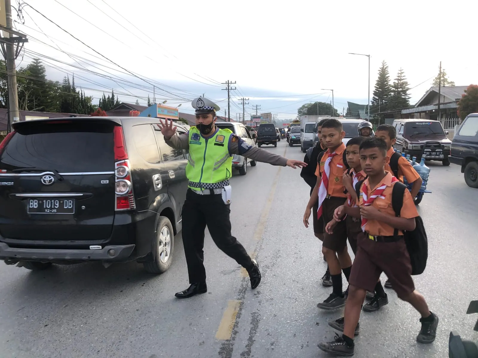 Polres Humbahas Jaga Kamseltibcar