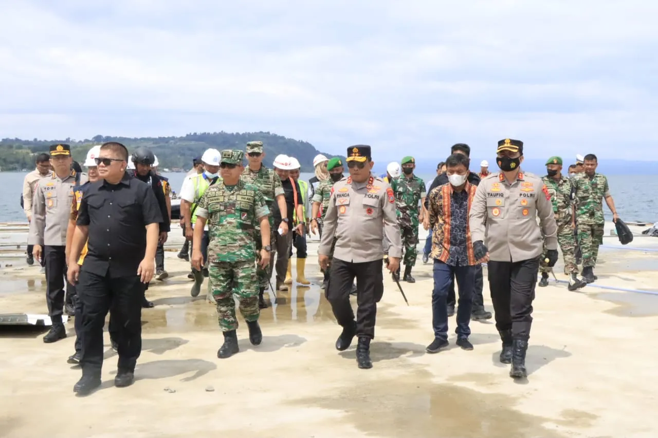 Kapoldasu Dan Pangdam I/BB Cek Kesiapan Event F1H2O Di Balige