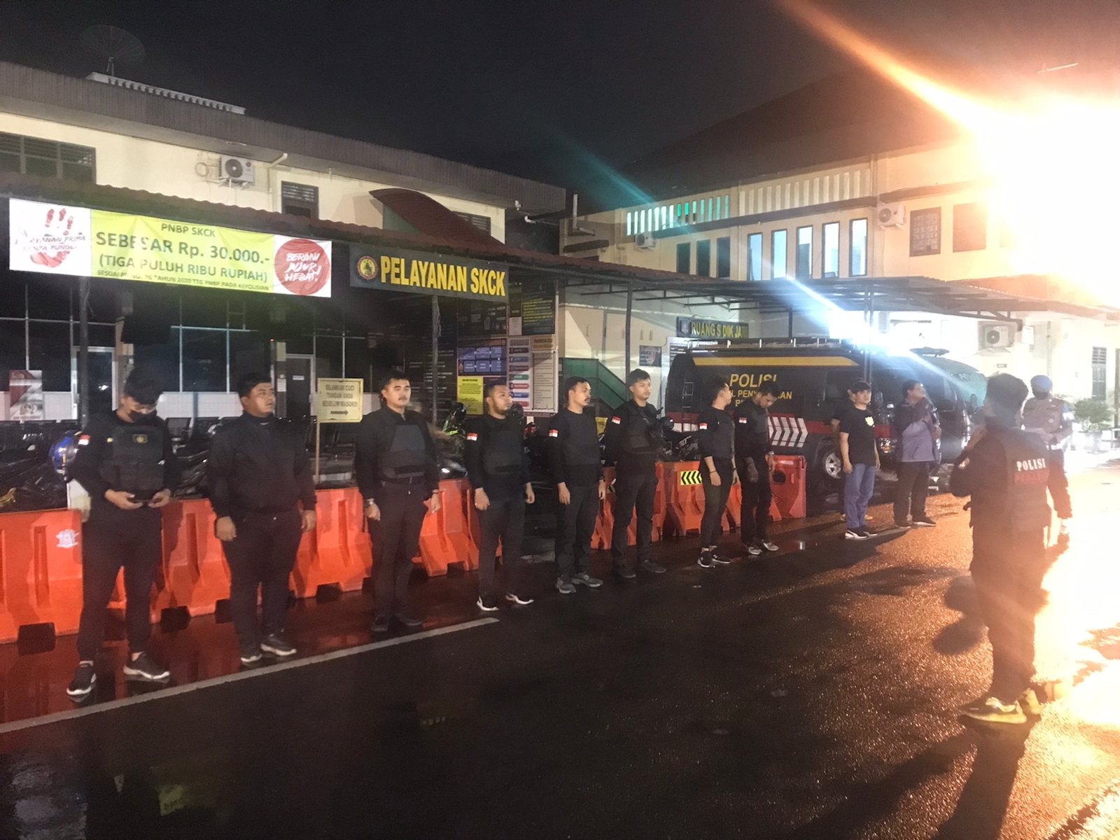 Tim Tawon Anti Begal Polrestabes Medan Patroli di Lokasi Rawan