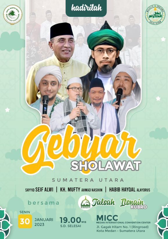 Majelis Sholawat Ahlul Kirom Gelar Gebyar Sholawat Sumut