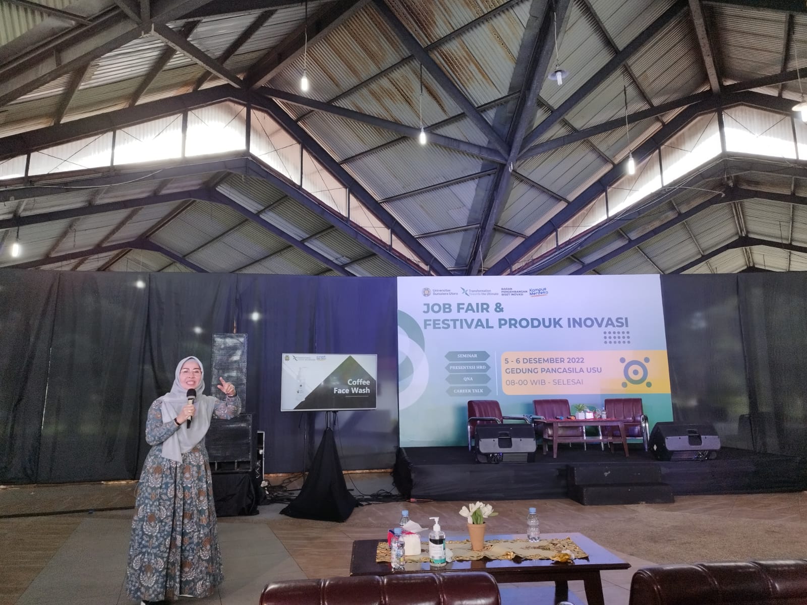 Coffee Facial Wash Dipamerkan di Gedung Pancasila USU