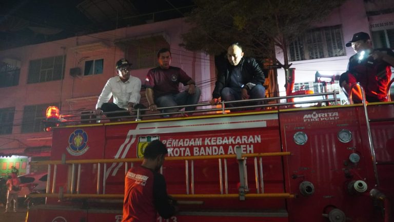 Kebakaran Di Peunayong, Pj Wali Kota Apresiasi Gerak Cepat Petugas Damkar