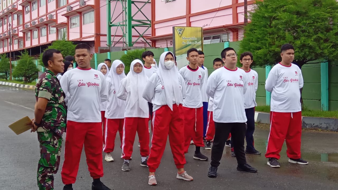 Edu Global School Gelar Pembinaan Mental Siswa Di Batalyon Kavaleri