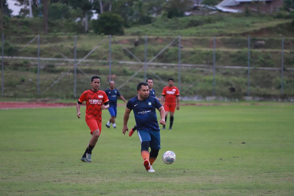 Eksekutif Pemkab Aceh Besar Ungguli Pewarta FC 5-1