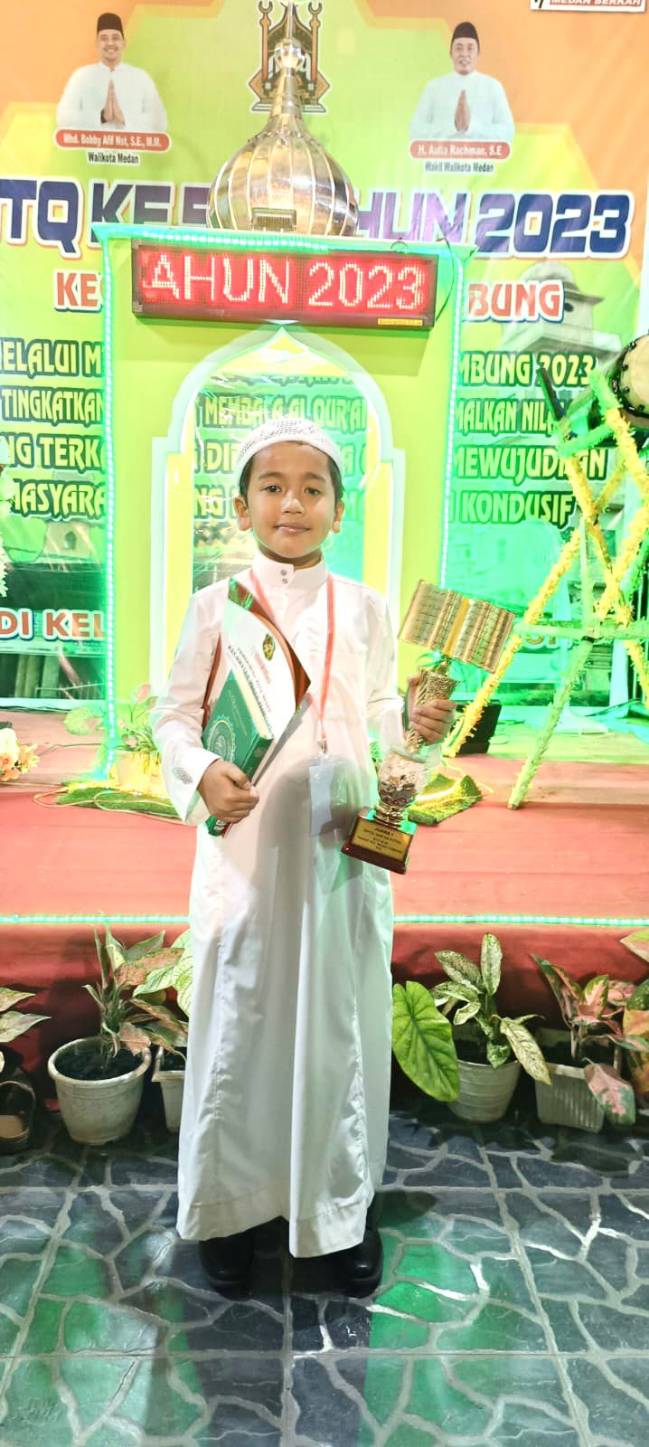 Khalid Ikhwandi Nasution Juara Tartil Quran MTQ Medan Tembung