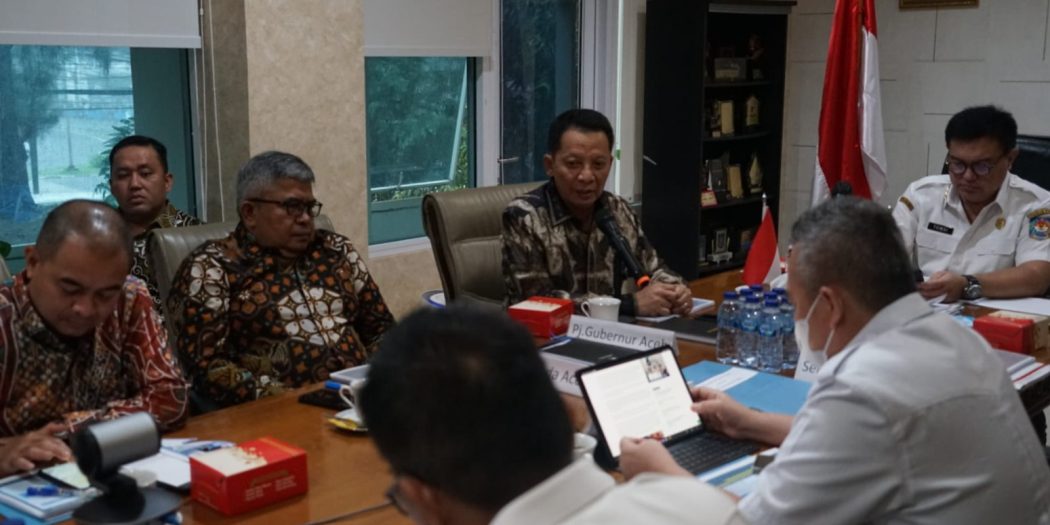 Pj Gubernur Aceh Laporkan Pertanggungjawaban Triwulan II Kepada Mendagri