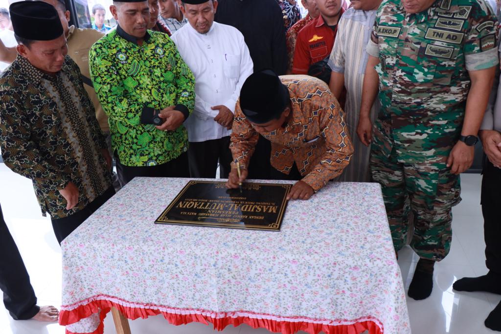 Wali Kota Binjai Resmikan Masjid Al-Muttaqin