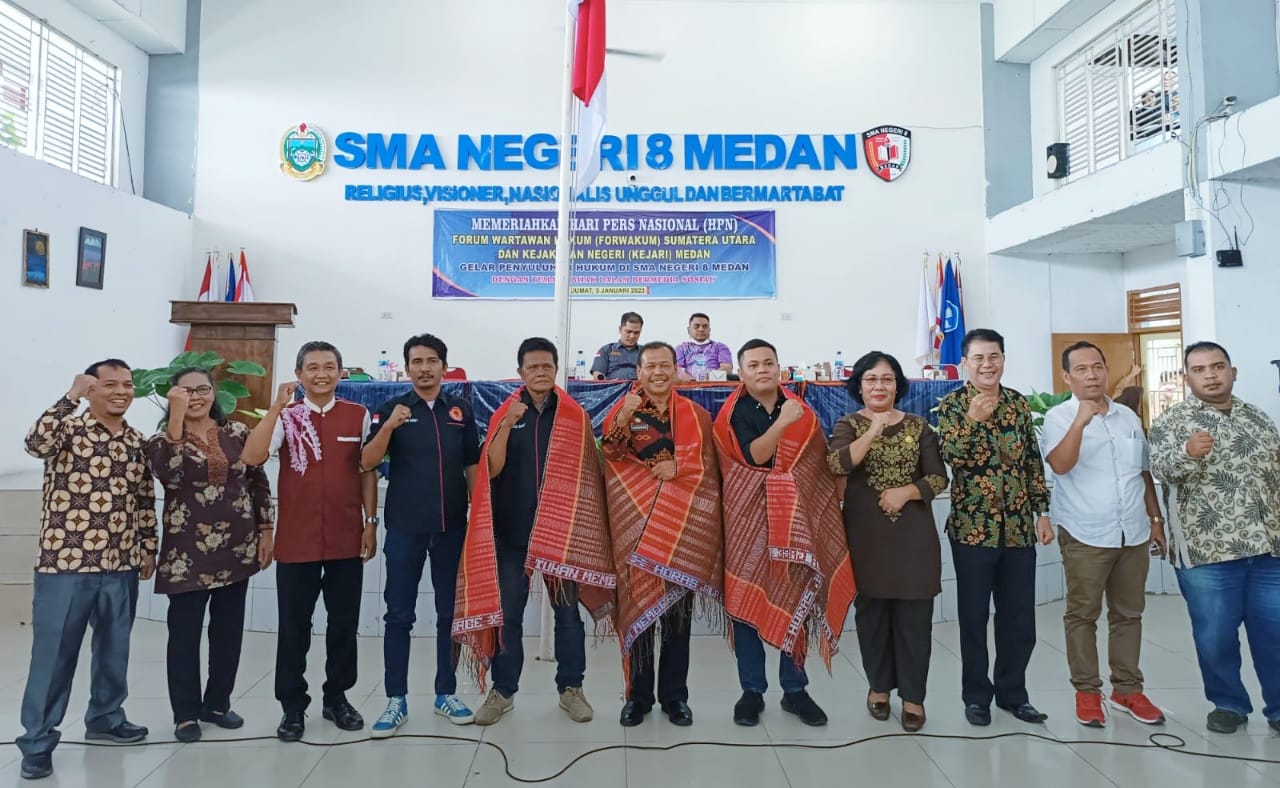 Forwakum Dan Kejari Gelar Penyuluhan Hukum Di SMAN 8 Medan 