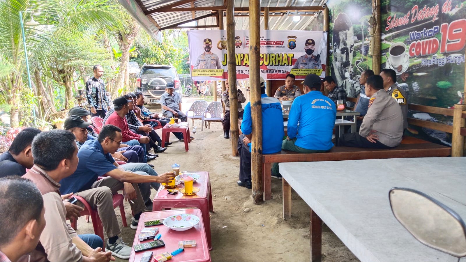 Kapolsek Percut Seituan Tampung Aspirasi Warga Desa Tembung
