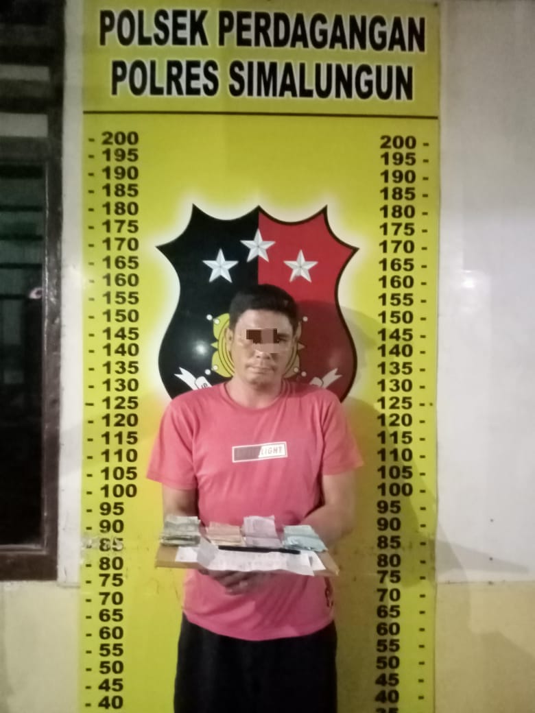 Unit Reskrim Polsek Perdagangan Ringkus Pria Penjual Togel Di Warung Tuak