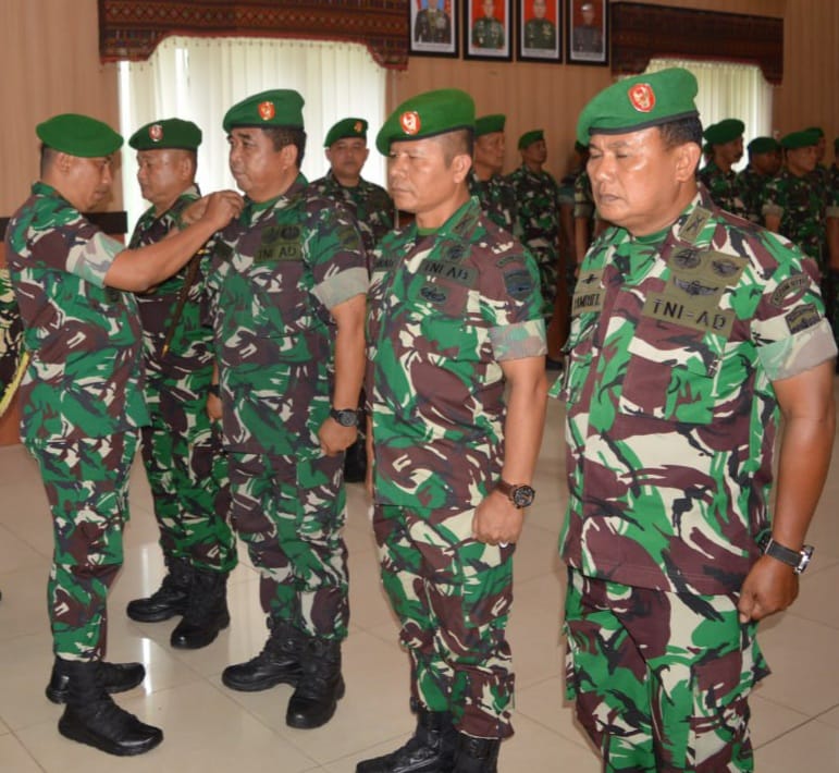 Dandim 0212 Tapsel Pimpin Sertijab Sejumlah Danramil