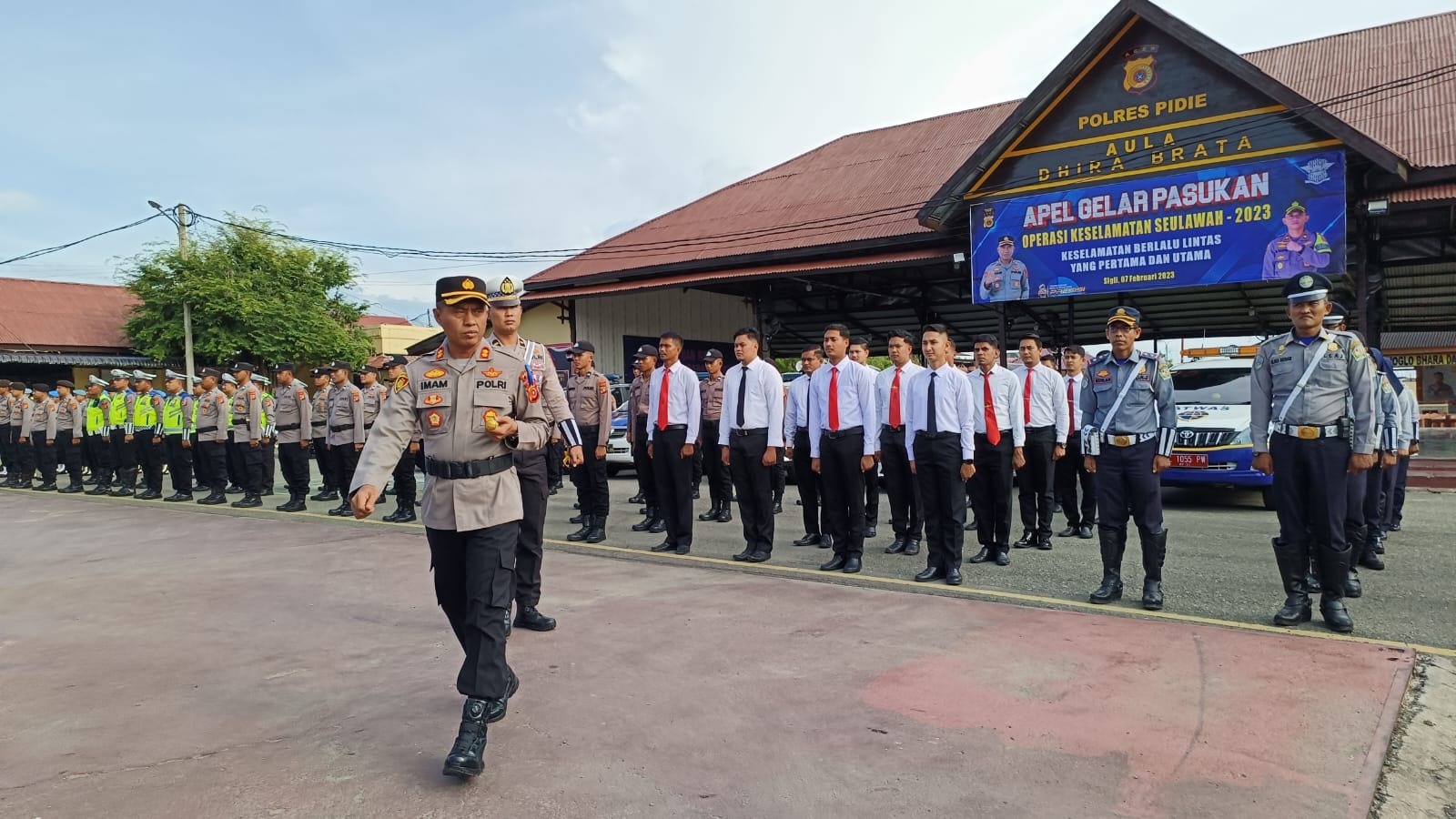 Apel Gelar Pasukan Operasi Keselamatan Seulawah 2023 Di Polres Pidie Khidmat