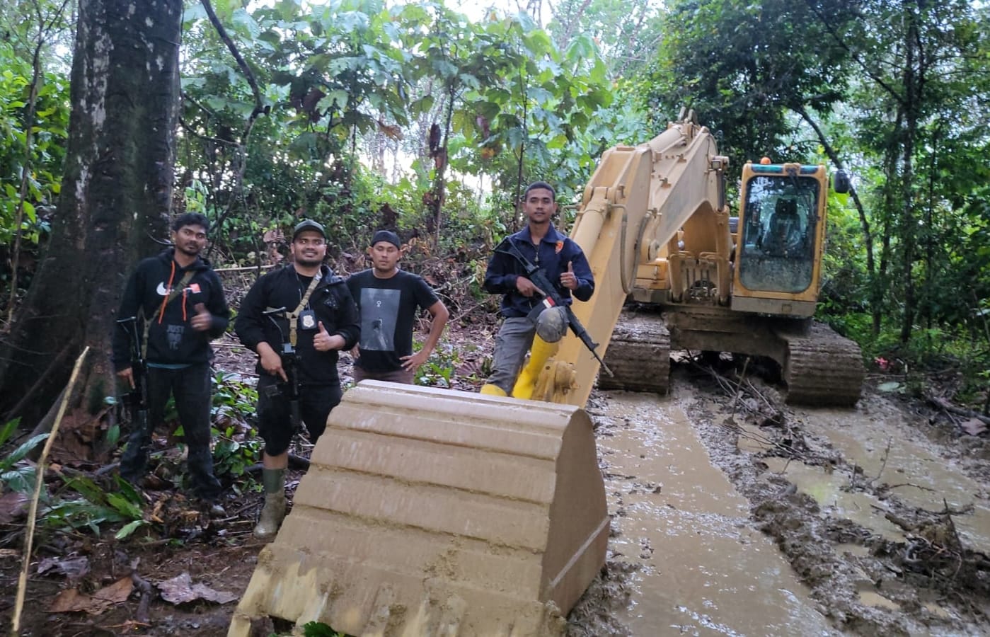 Polisi Amankan Tujuh Penambang Ilegal