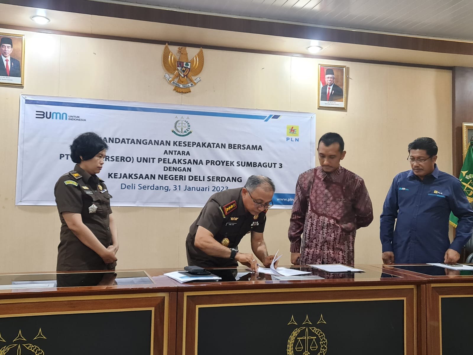 Tandatangani PKB, PLN dan Kejari Deliserdang Sepakati Pendampingan Hukum