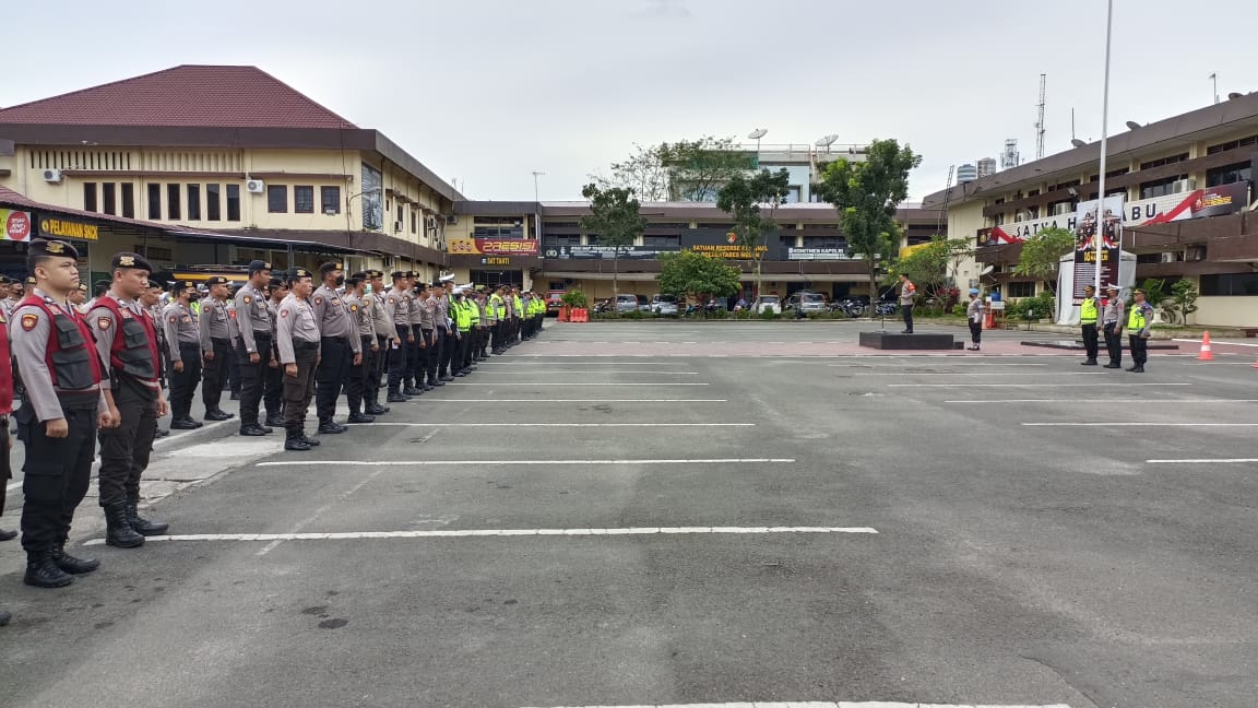 Kapolrestabes Medan Pimpin Apel Kunker Presiden RI Di Medan