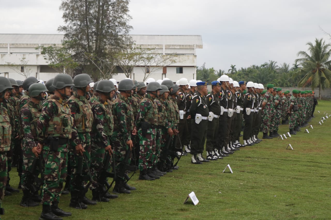 Ribuan Personel TNI-Polri Amankan Kunjungan Presiden Di Lhokseumawe
