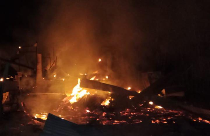Rumah Warga Ludes Terbakar Di Aceh Timur