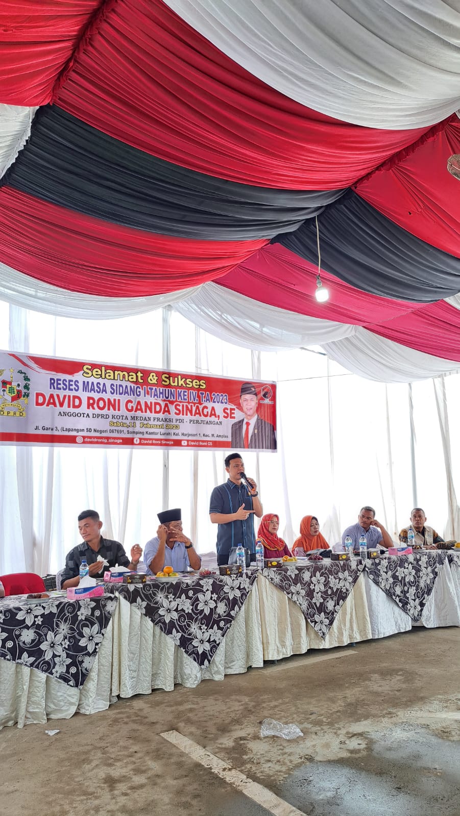 Reses David Roni Ganda Sinaga, Warga Jln Garu 3 Keluhkan Parit Dan Bantuan Sosial