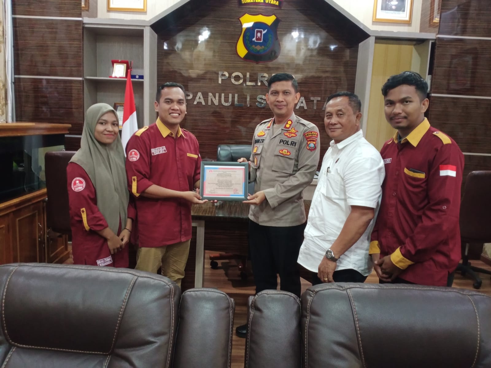Kapolres Tapanuli Selatan Terima Audiensi AMPAS Padang Sidempuan-Tapanuli Selatan