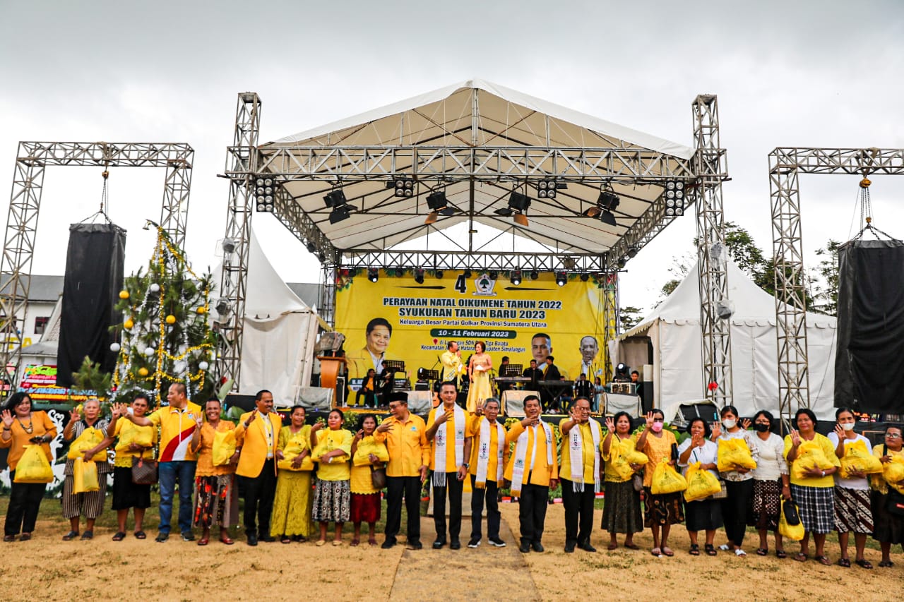 Perayaan Natal Oikumene Partai Golkar di Simalungun, Ijeck Perekat Bangsa