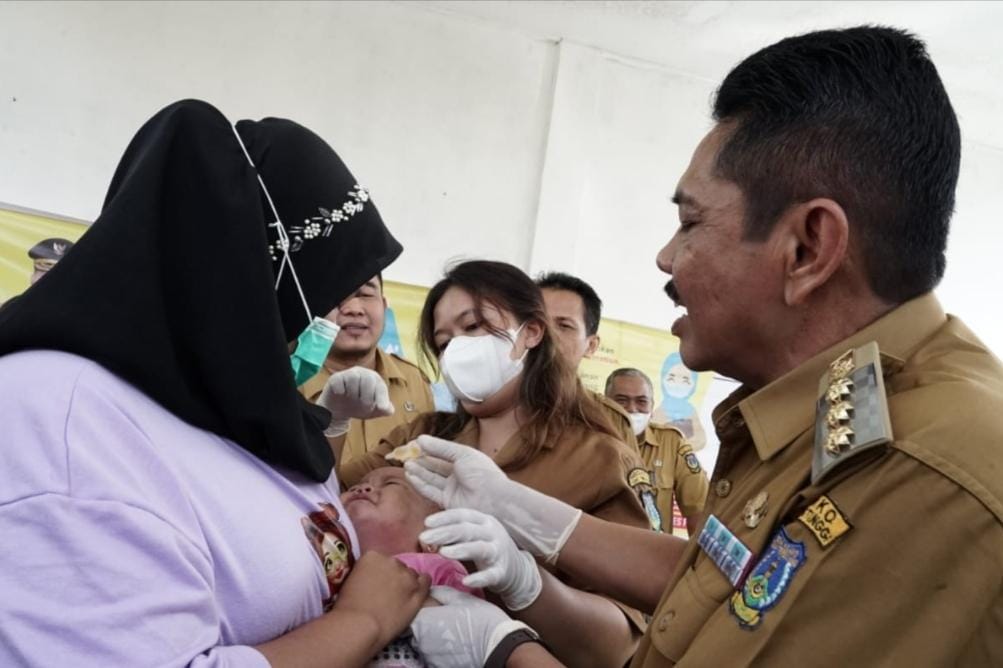 Antusias Warga Tebingtinggi Ikut Sub Pin Polio Tinggi