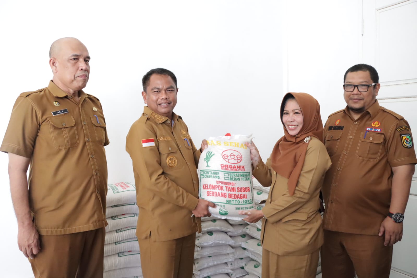Dukung Petani Lokal, Bupati Sergai Dorong ASN Konsumsi Beras Organik