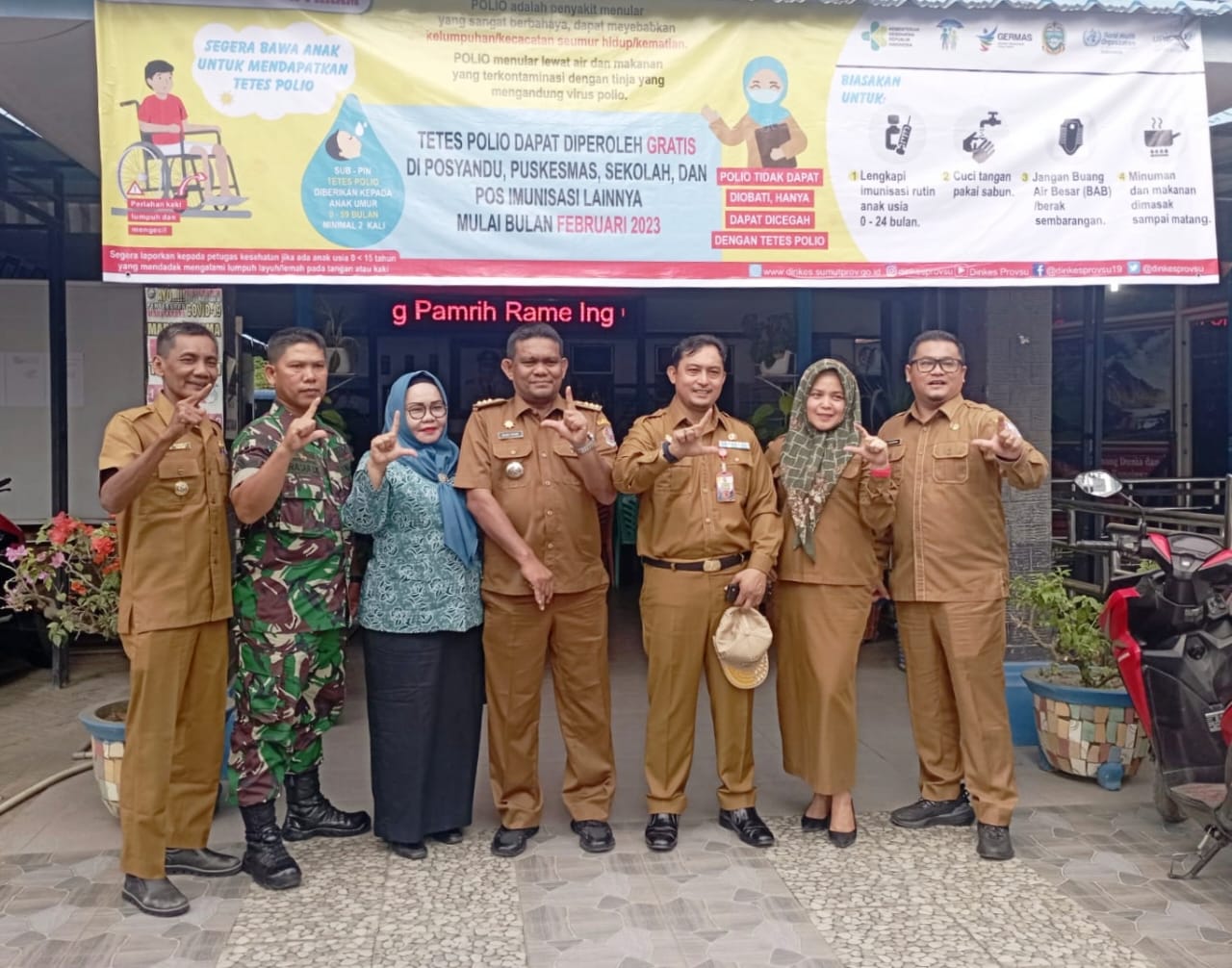 Hari Kedua Pos PIN Polio Di Deliserdang Capai 54.176 Anak