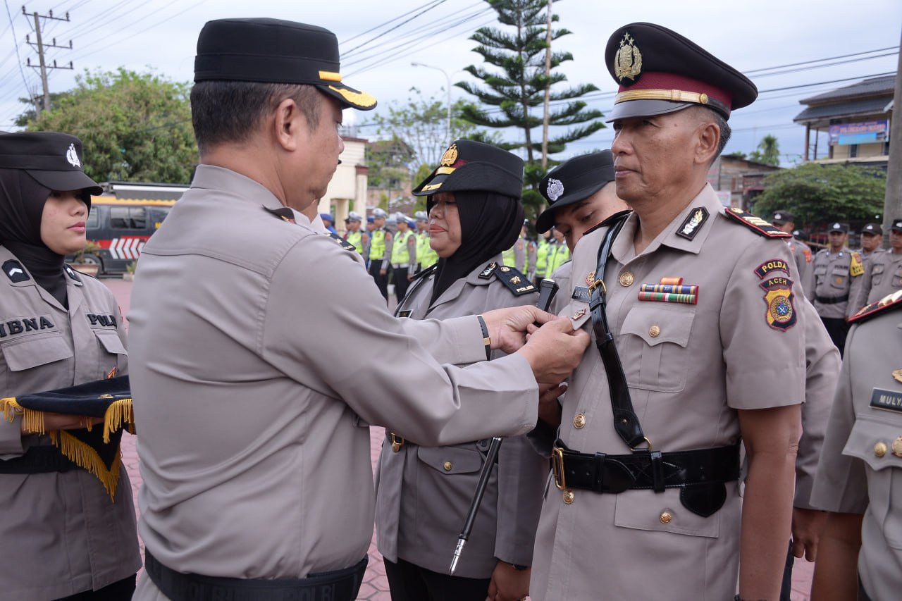 Kapolres Langsa Pimpin Sertijab Kabag SDM Dan 3 Kapolsek
