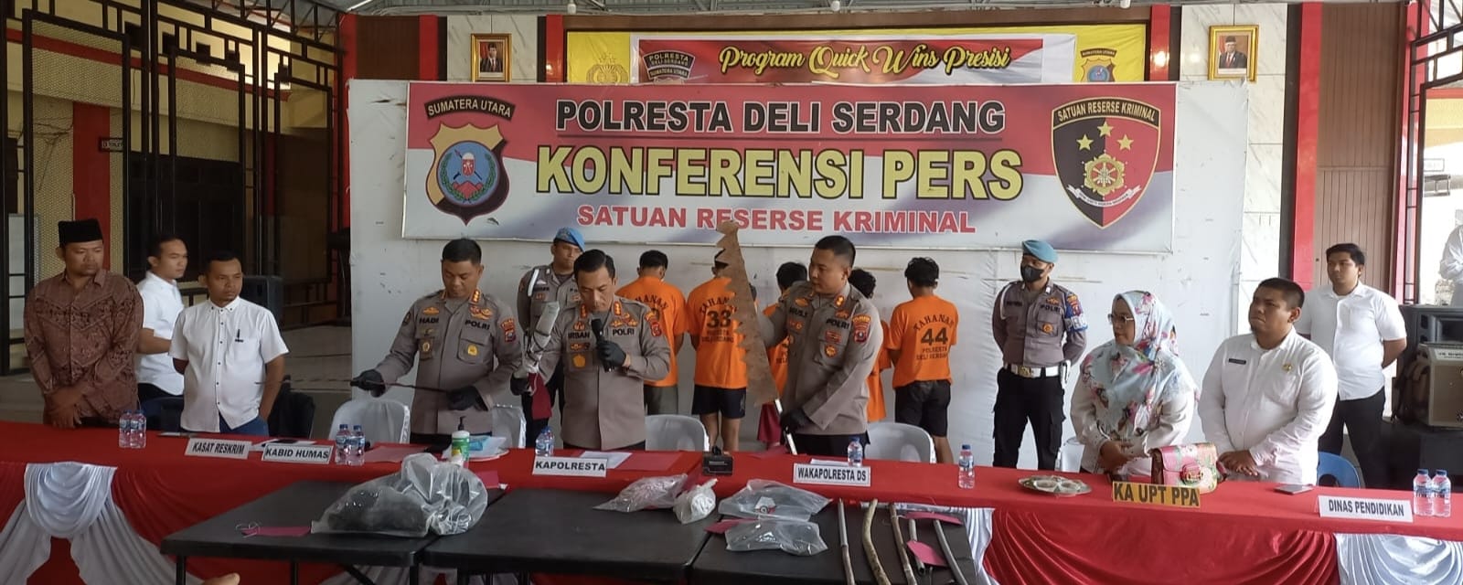 Polresta Deliserdang Tetapkan 5 Tersangka Kasus Geng Motor 1 Tewas