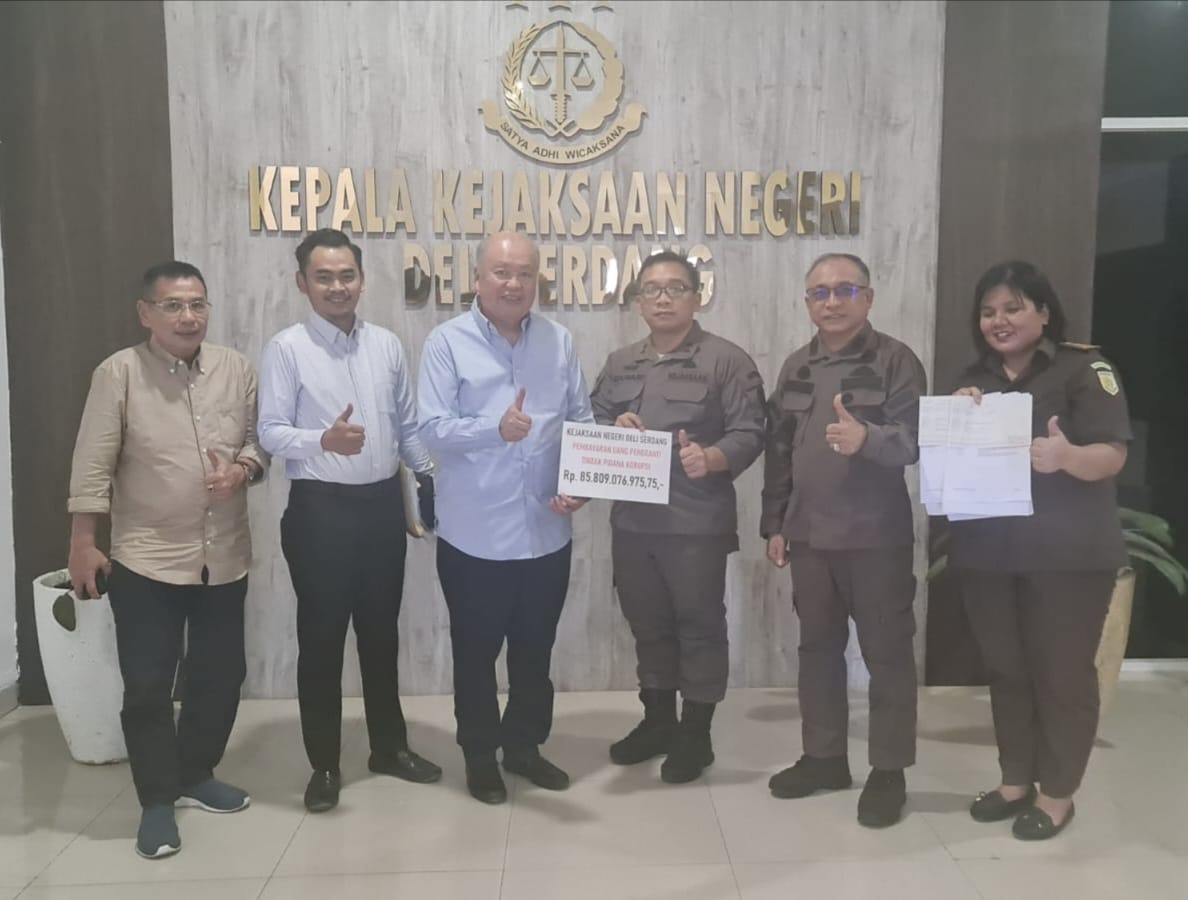 Kembali Terima Uang Pengganti Rp85 M, Kajari DS: Pemulihan Uang Negara Tujuan Utama Kami