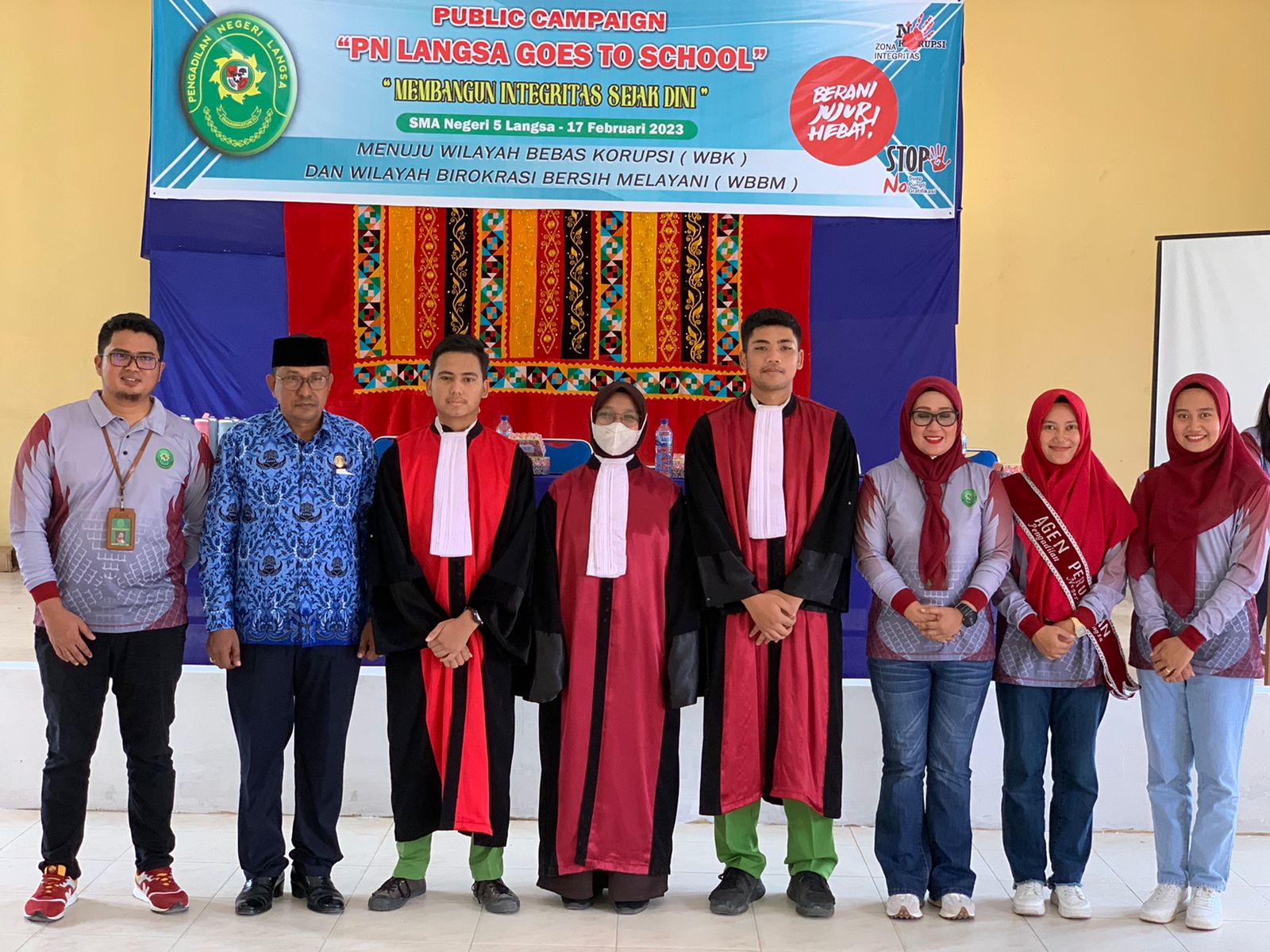 PN Langsa Goes to School, Ajak Siswa Mendukung Bebas Korupsi