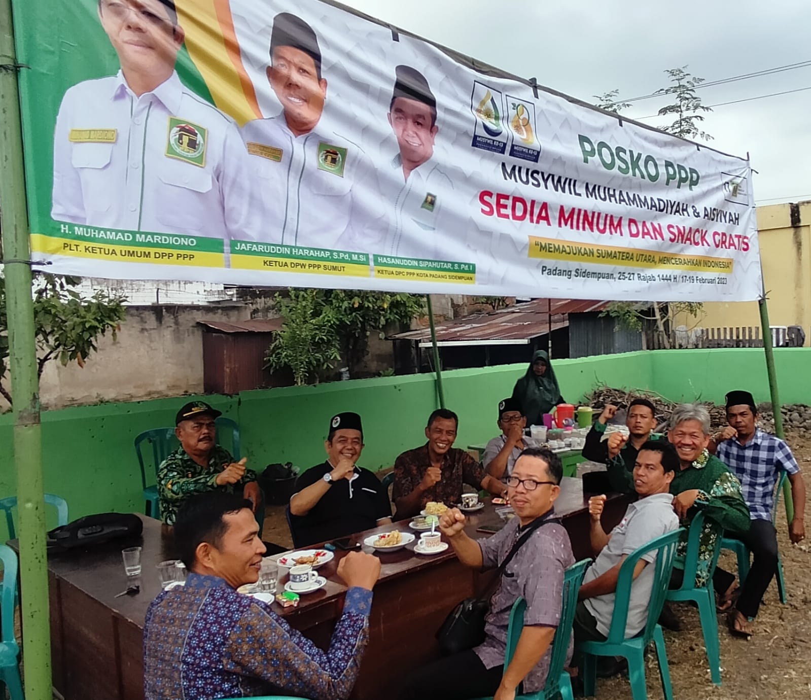 Semarakkan Muswil Muhammadiyah, PPP Sidempuan Buat Posko Minum Dan Snack Gratis