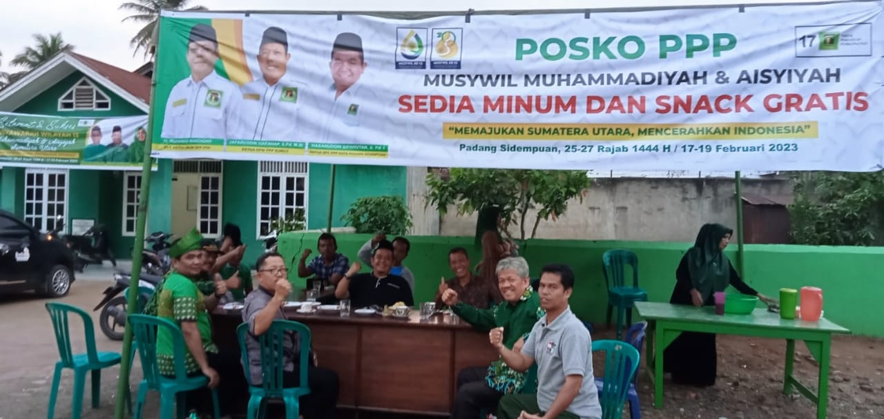 Semarakkan Muswil Muhammadiyah, PPP Sidempuan Buat Posko Minum Dan Snack Gratis