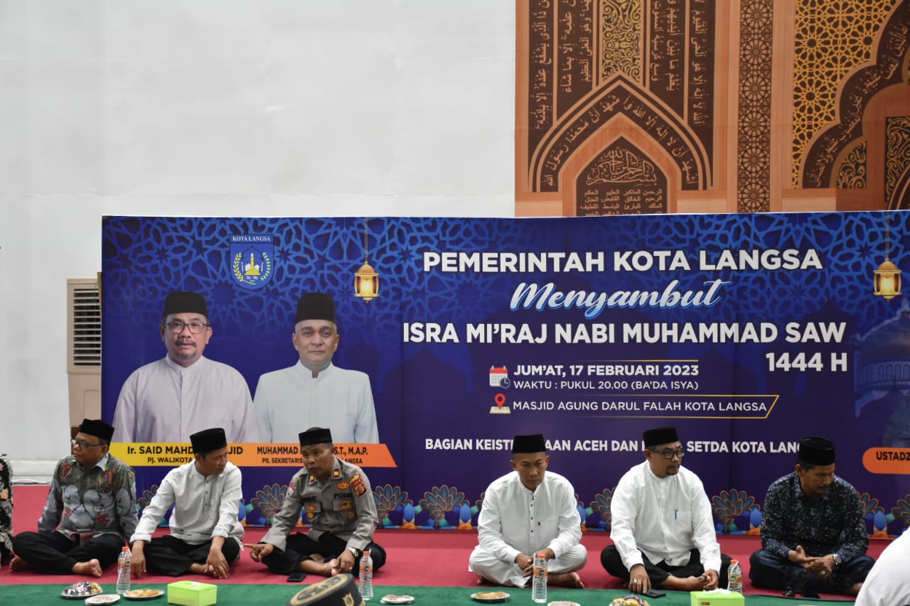 Pemko Langsa Peringati Isra Mikraj