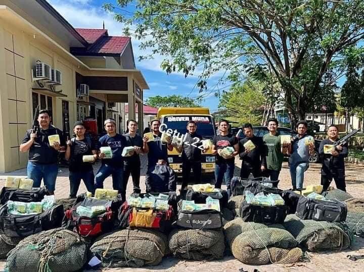 Polisi Amankan 1 Tersangka Dan 250 Kg Sabu Di Aceh Tamiang