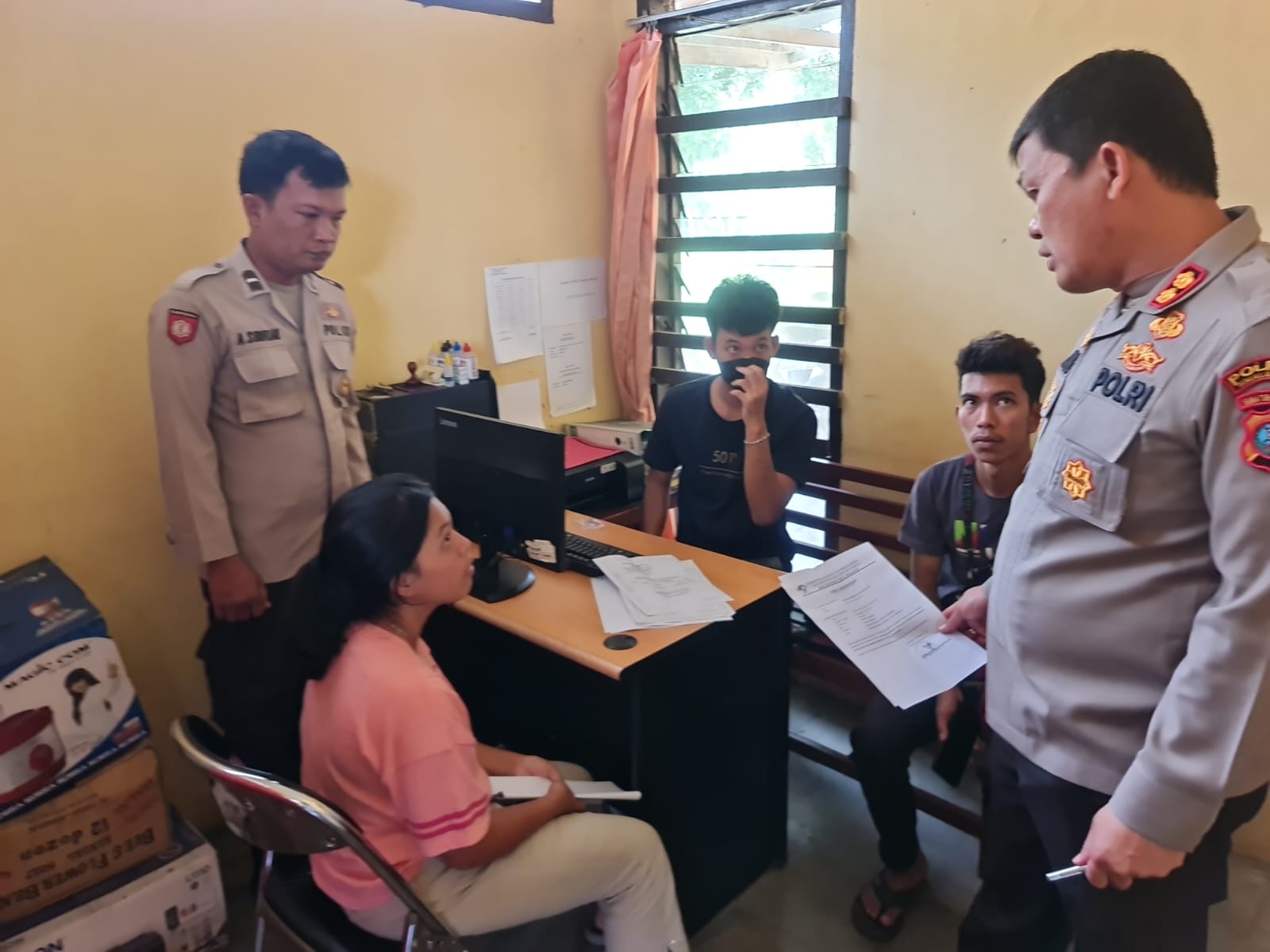 Kapolres Simalungun Sidak Polsek Balata, Pastikan Terwujudnya Pelayanan Publik