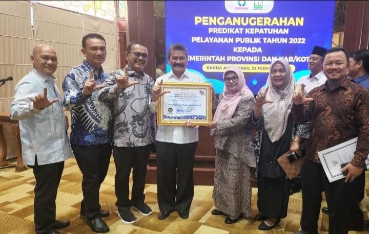 Pemkab Aceh Utara Raih Predikat KP2KT Dari Ombudsman RI