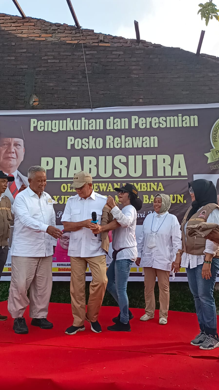 Ribuan Pendukung Prabowo Hadiri Peresmian Posko Prabu Sutra