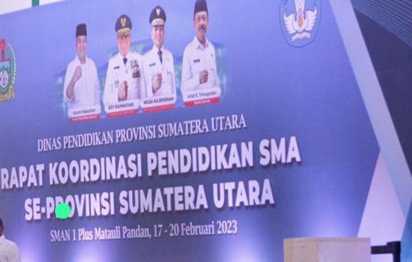 Disdik Provsu Publikasi 27 Poin Rekomendasi Rakor Pendidikan SMA