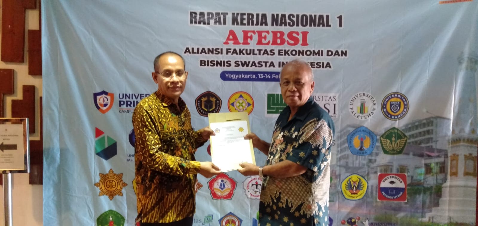 FEB Undhar Hadiri Rakernas AFEBSI Di Universitas Widya Mataram