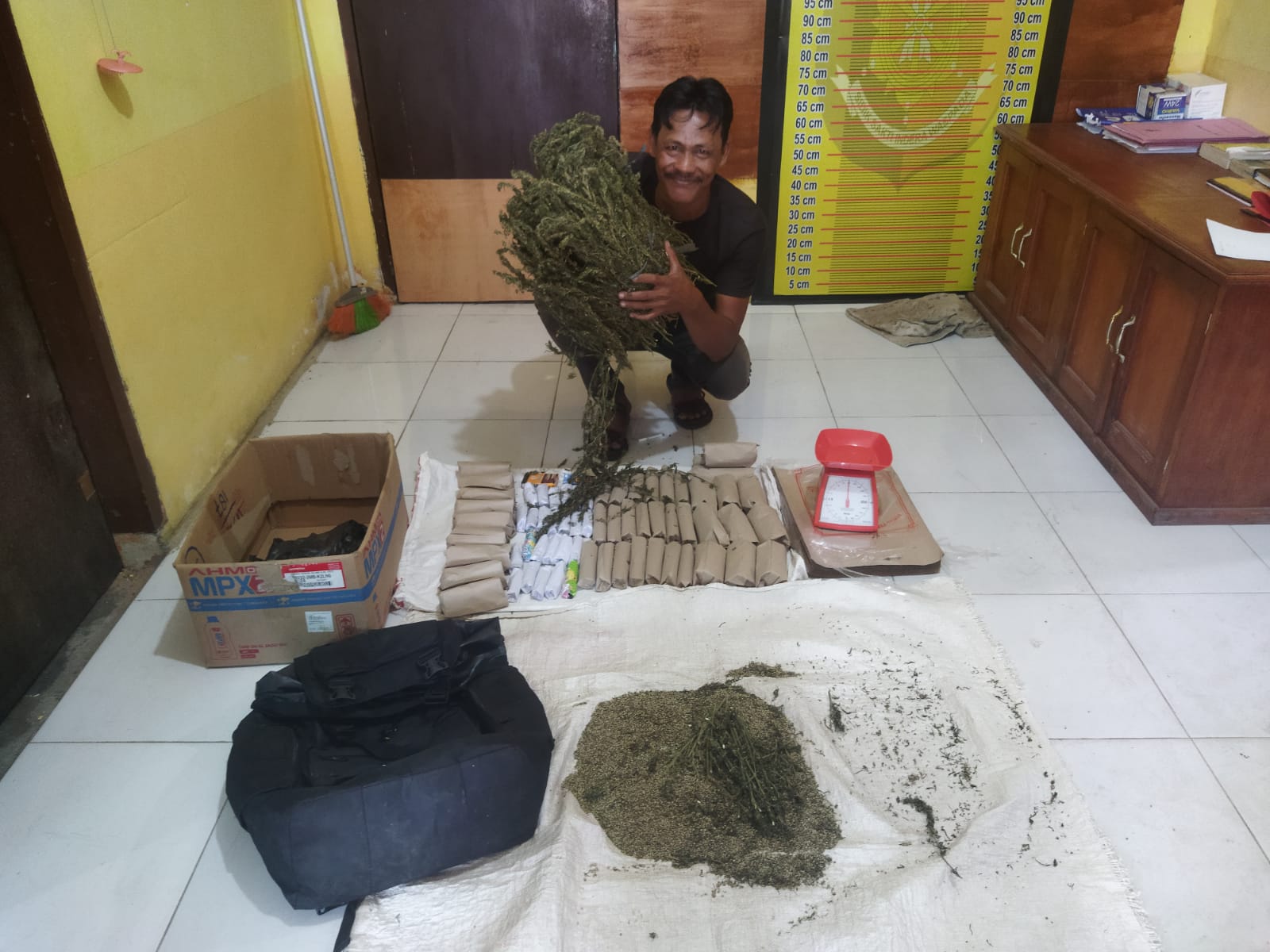 Polsek Manyak Payed Ringkus Pengedar Ganja