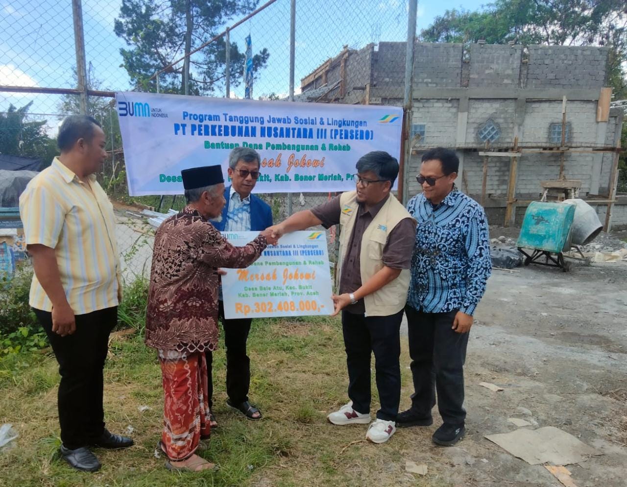 PTPN Holding Ikut Bantu Pembangunan Mersah Jokowi