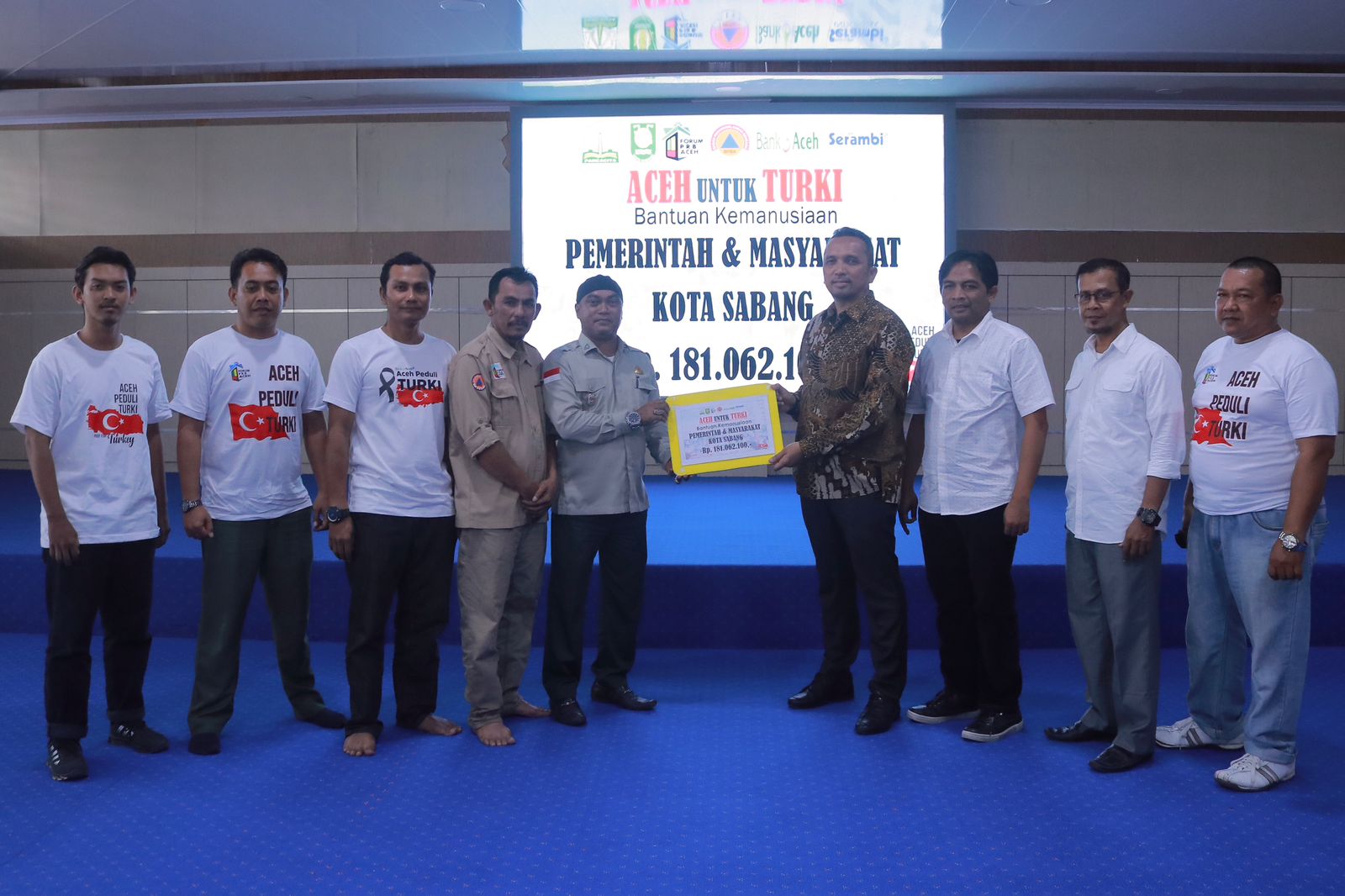 Wali Kota Sabang Serahkan Donasi Turki Dan Suriah Melalui Pemerintah Aceh